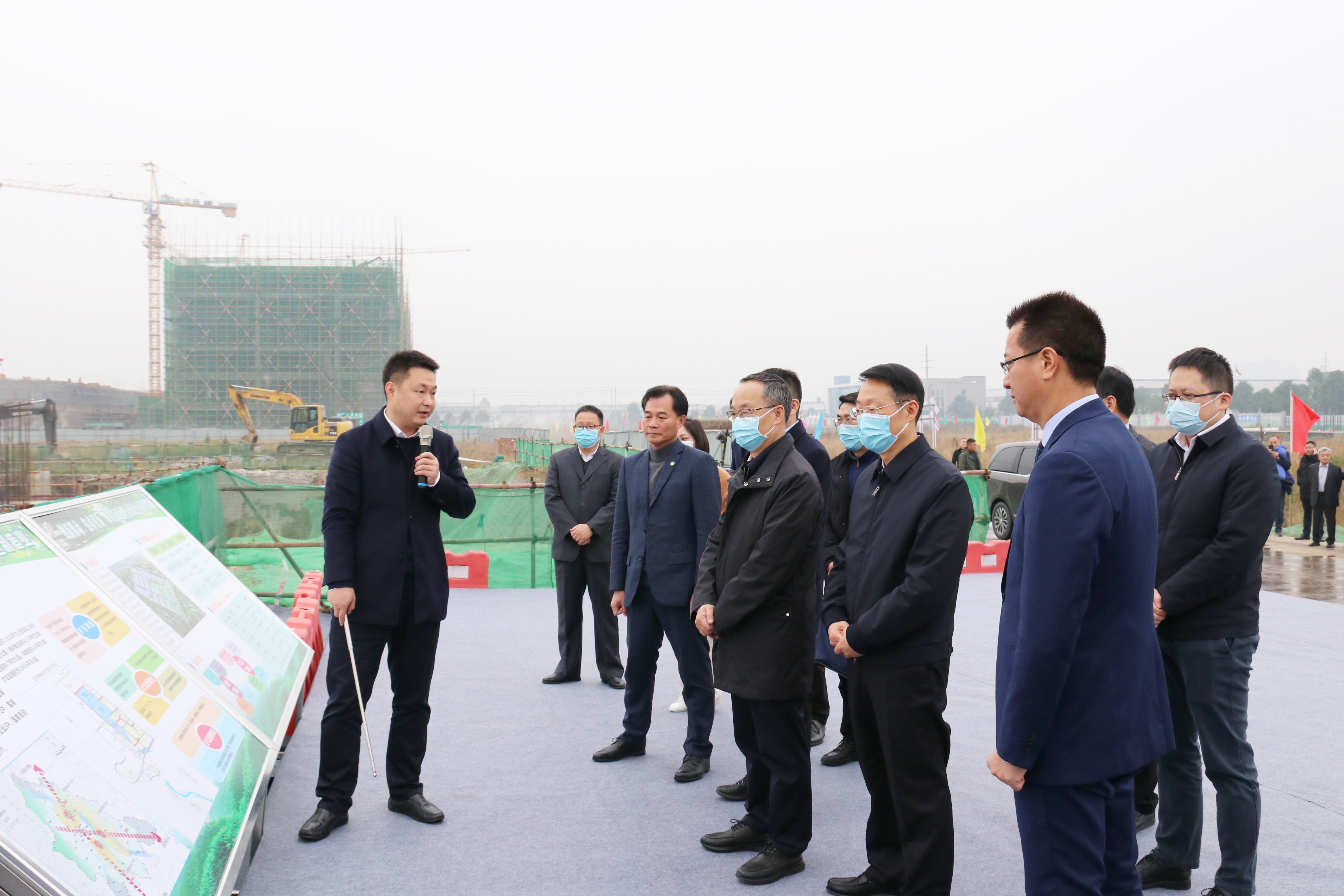 四川省政府領導一行調研金茂源（西南·青神）表面處理循環經濟產業園